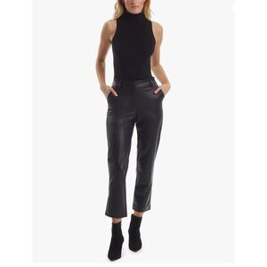 Commando Faux Leather Trousers in Black Large